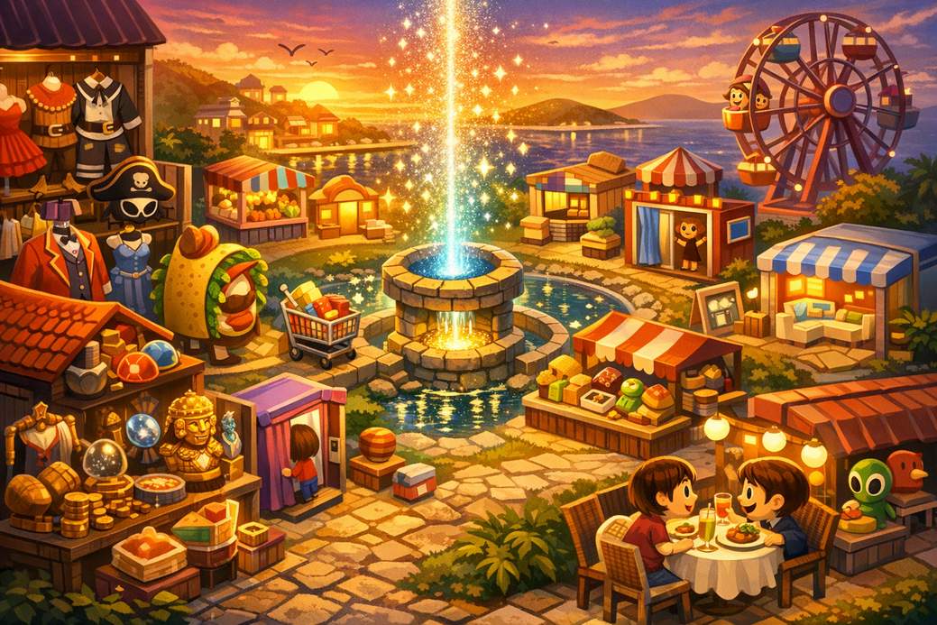 All Shops and Establishments in Tomodachi Life: A Dream Life