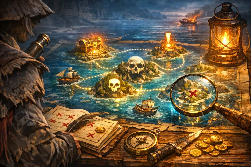 Interactive Map of Assassin's Creed Black Flag Resynced: Locations of All Upgrades, Collectibles, Chests, and Missions to Complete the Game 100%