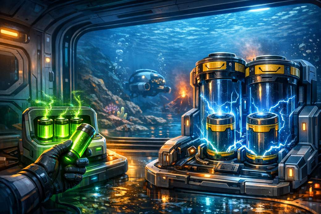 How to Recharge Batteries and Power Cells in Subnautica 2